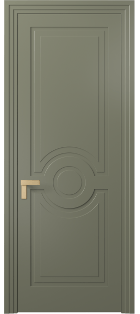 Дверь межкомнатная АКП 8361 МОТ Матовый оливковый тёмный. Цвет Матовый оливковый тёмный. Материал Гладкая эмаль. Коллекция Rocca. Картинка.