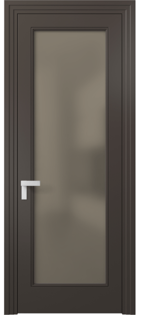 Дверь межкомнатная 8300 МАН Бронза сатин. Цвет Матовый антрацит. Материал Гладкая эмаль. Коллекция Rocca. Картинка.