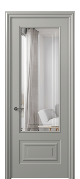 Межкомнатная дверь 8442 МНСР Двустороннее зеркало с гравировкой. Цвет Матовый нейтральный серый. Материал Гладкая эмаль. Коллекция Mascot. Фото. Дверь межкомнатная 8442 МНСР Двустороннее зеркало с гравировкой. Цвет Матовый нейтральный серый. Материал Гладкая эмаль. Коллекция Mascot. Картинка.