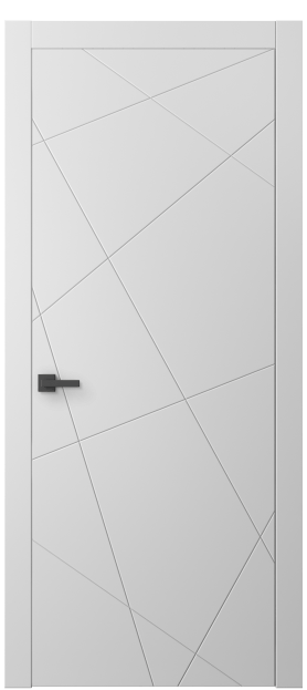 Дверь межкомнатная 8048 МБЛ. Цвет Матовый белоснежный. Материал Гладкая эмаль. Коллекция Linea. Картинка.