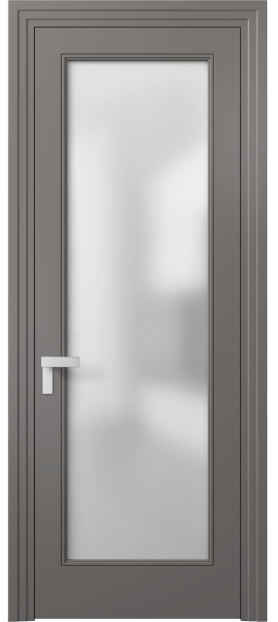 Дверь межкомнатная 8300 МКЛС Сатин. Цвет Матовый классический серый. Материал Гладкая эмаль. Коллекция Rocca. Картинка.