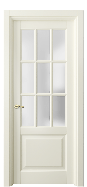 Дверь межкомнатная 0748 БМБ САТ. Цвет Бук молочно-белый. Материал Массив бука эмаль. Коллекция Lignum. Картинка.