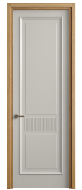 Дверь межкомнатная 6717 МОС . Цвет Матовый облачно-серый. Материал Гладкая эмаль. Коллекция Шарм. Картинка.