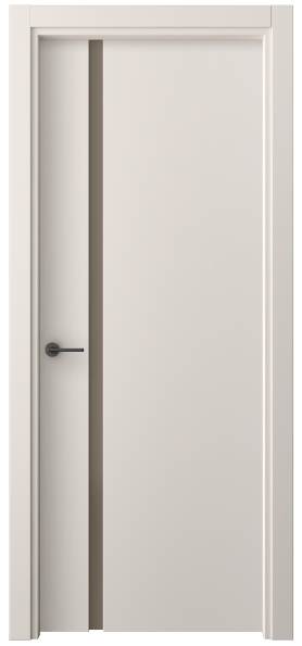 Дверь межкомнатная 4222 ПЭТБ БР САТ. Цвет ПЭТ тёплый-белый. Материал ПЭТ. Коллекция Фридом. Картинка.
