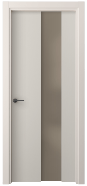 Дверь межкомнатная 4226 ПЭСС БР САТ. Цвет ПЭТ светло-серый. Материал ПЭТ. Коллекция Freedom. Картинка.