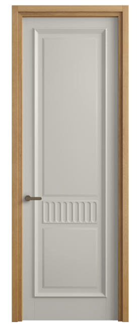 Дверь межкомнатная 6707 МОС . Цвет Матовый облачно-серый. Материал Гладкая эмаль. Коллекция Шарм. Картинка.