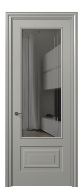 Межкомнатная дверь 8442 МНСР Серое с гравировкой. Цвет Матовый нейтральный серый. Материал Гладкая эмаль. Коллекция Mascot. Фото. Дверь межкомнатная 8442 МНСР Серое с гравировкой. Цвет Матовый нейтральный серый. Материал Гладкая эмаль. Коллекция Mascot. Картинка.