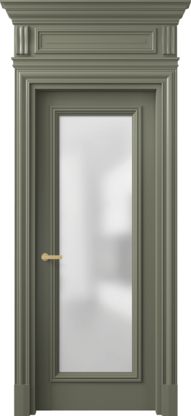 Дверь межкомнатная 7300 БОТ САТ. Цвет Бук оливковый тёмный. Материал Массив бука эмаль. Коллекция Antique. Картинка.