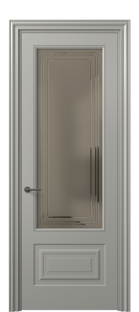 Межкомнатная дверь 8442 МНСР Бронза сатин с гравировкой. Цвет Матовый нейтральный серый. Материал Гладкая эмаль. Коллекция Mascot. Фото. Дверь межкомнатная 8442 МНСР Бронза сатин с гравировкой. Цвет Матовый нейтральный серый. Материал Гладкая эмаль. Коллекция Mascot. Картинка.