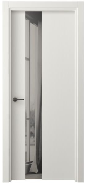 Межкомнатная дверь 4224 СТБЛ ДВ ЗЕР СЕР. Цвет Софт-тач белоснежный. Материал Полипропилен. Коллекция Freedom. Фото. Дверь межкомнатная 4224 СТБЛ ДВ ЗЕР СЕР. Цвет Софт-тач белоснежный. Материал Полипропилен. Коллекция Freedom. Картинка.