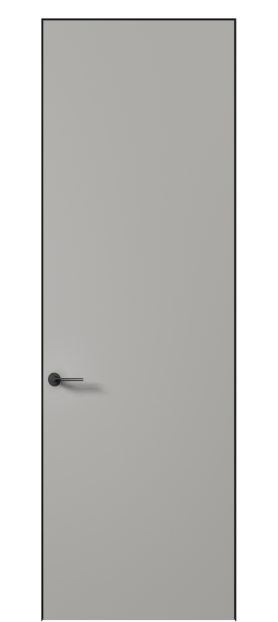 Дверь межкомнатная 0010 АКП МНСР. Цвет Матовый нейтральный серый. Материал Гладкая эмаль. Коллекция Planum Pro. Картинка.